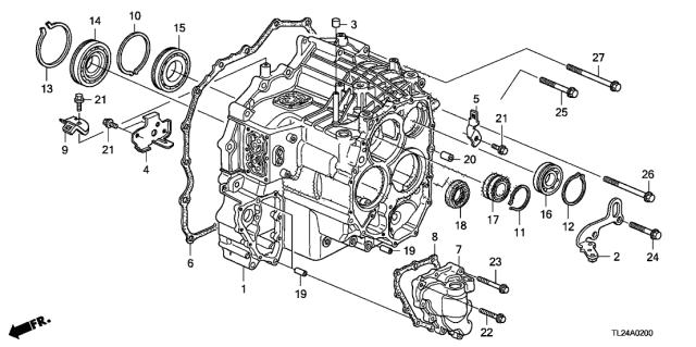 2010 Acura TSX Stay, Engine Harness Diagram for 32749-R40-A50