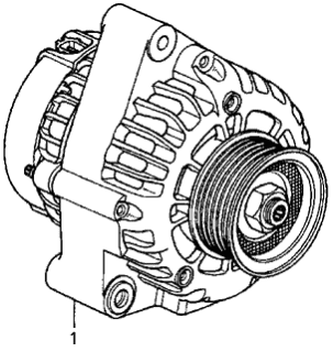 1999 Acura CL Alternator (DELPHI) Diagram