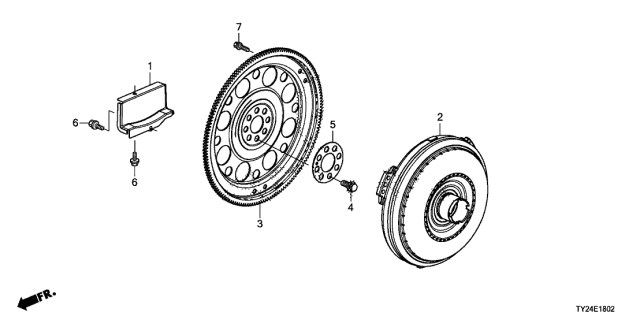 2020 Acura RLX 4 Door TECH KA XAT Torque Converter (10AT) Diagram