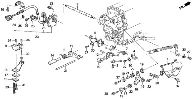1996 Acura TL Position Sensor Assembly Diagram for 28900-P1V-A01
