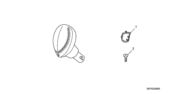 2008 Acura RDX Select Knob Diagram