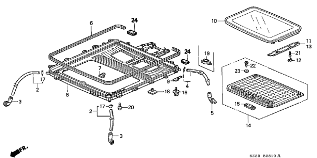 2003 Acura RL Sliding Roof Diagram