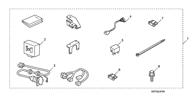 2010 Acura MDX 5 Door TECH (ENTERTAINMENT) KA 6AT Trailer Hitch Harness Diagram