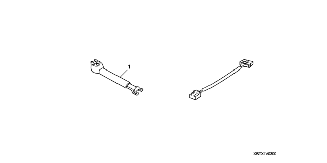 2008 Acura MDX 5 Door TECH (POWER TAILGATE) KA 5AT Auto Day & Night Mirror Attachment Diagram