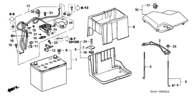 2007 Acura RL Lid Lock (Black) Diagram for 83113-S6A-003ZL