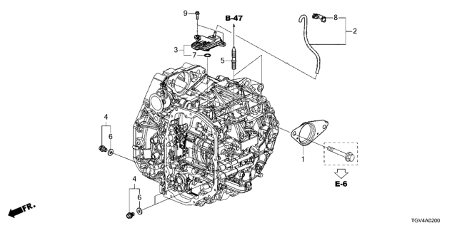 2021 Acura TLX Bolt, Stud (12X82) Diagram for 90380-S3Y-990