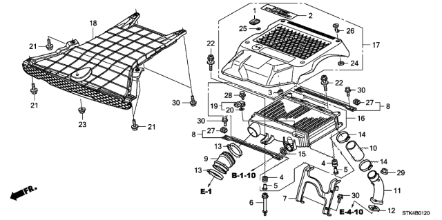 2010 Acura RDX Intercooler Diagram