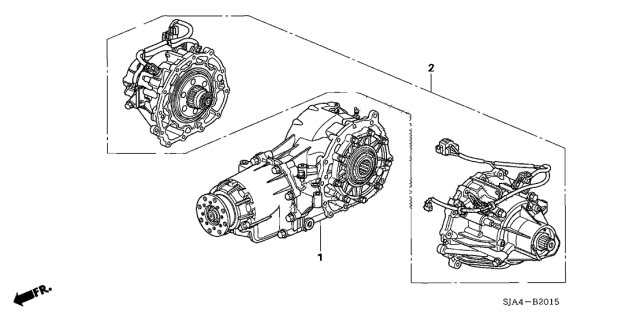 2009 Acura RL Case Set, Side Diagram for 48010-RJC-315