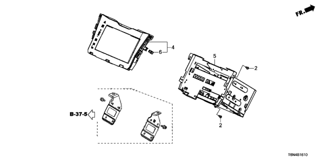 2018 Acura NSX 2 Door FIF KA DCT Display Audio Unit Diagram