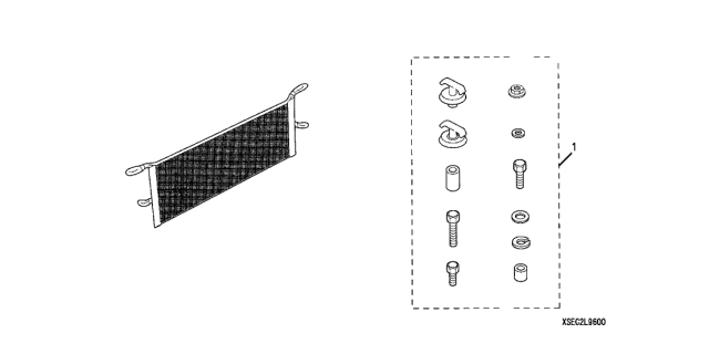 2006 Acura TSX Repl Hardware Kit Diagram for 08L96-SEC-200R1