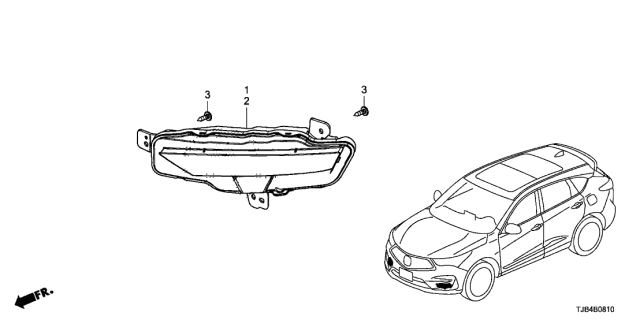 2021 Acura RDX 5 Door ADV KA XAT Foglight Diagram