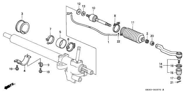 1993 Acura Integra Tie Rod Diagram