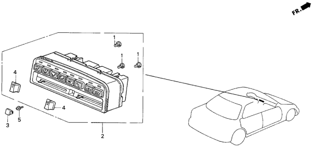 1993 Acura Vigor Heater Control Diagram