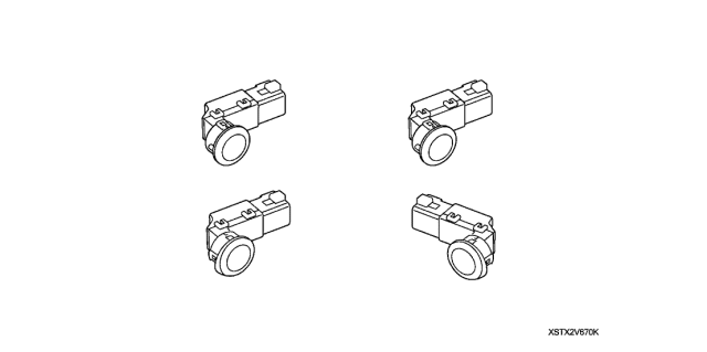 2008 Acura MDX Back-Up Sensor (Desert Rock Metallic) Diagram for 08V67-STX-250K