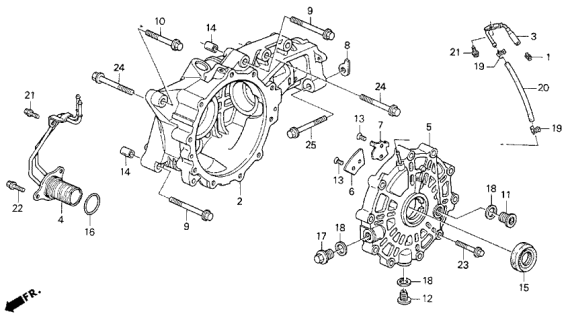 1994 Acura Vigor Carrier, Differential Diagram for 41120-PW8-A00