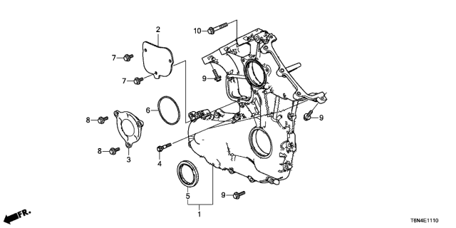 2020 Acura NSX Cover, Chain Case Diagram for 11412-58G-A00