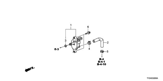 2014 Acura RLX 4 Door ADV (HYBRID) KA DCT Purge Control Solenoid Valve Diagram