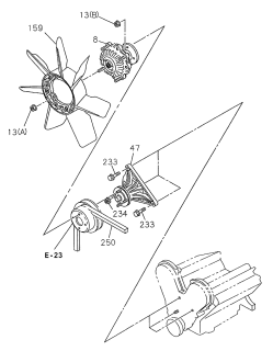 1998 Acura SLX Fan - Fan Belt Diagram