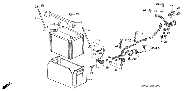 2001 Acura NSX Battery Diagram