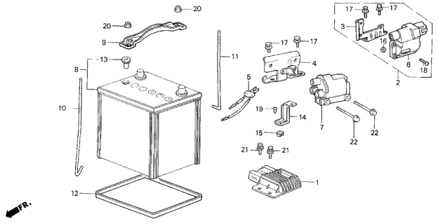 1987 Acura Legend Igniter Unit Diagram for 30120-PL2-004