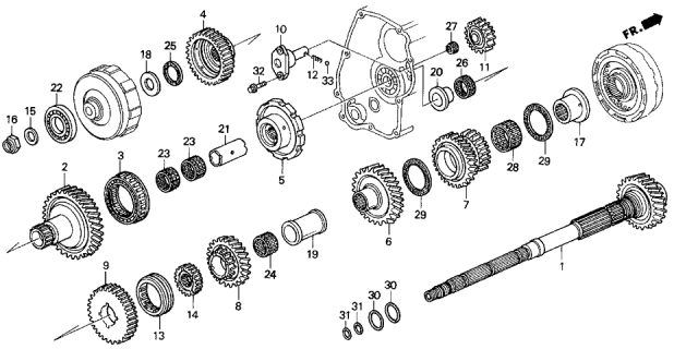 1994 Acura Vigor Collar, Distance (35MM) (66.00) Diagram for 90508-PW7-000