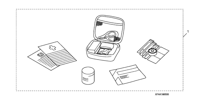 2019 Acura TLX First Aid Kit Diagram
