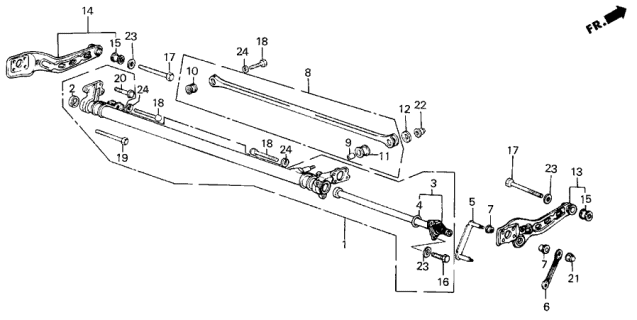 1989 Acura Integra Rear Lower Arm Diagram