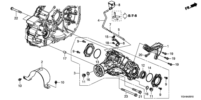 2021 Acura TLX Stay, PTU Breather Diagram for 29431-5YK-000