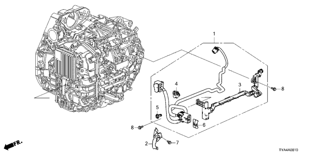 2022 Acura MDX 5 Door TECH KA XAT Auto Wire Harness Diagram