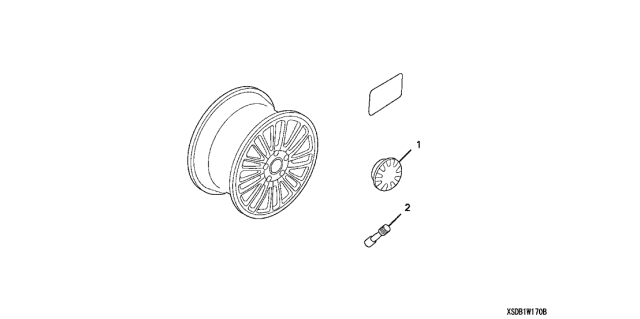 2006 Acura TSX Valve, Rim Diagram for 42753-SK3-000