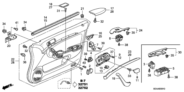 2008 Acura TSX Lens (Coo) Diagram for 34262-SDA-305