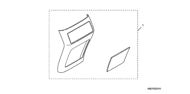 2006 Acura TL 4 Door BASE KA 5AT Interior Trim Kit (Carbon Fiber Style) Diagram 2