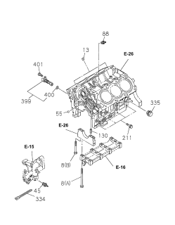 1998 Acura SLX Cylinder Block Diagram