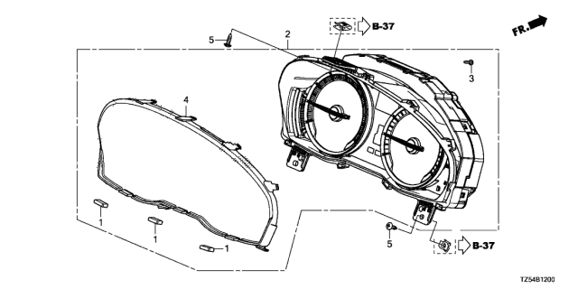 2014 Acura MDX Meter (Denso) Diagram