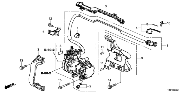 2018 Acura MDX A/C Air Conditioner (Compressor) Diagram