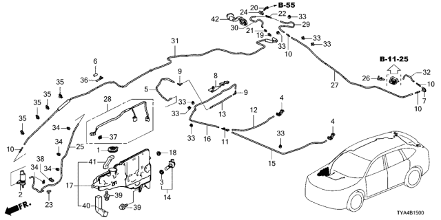 2022 Acura MDX Tank Assembly (4.0L) Diagram for 76841-TYA-A01