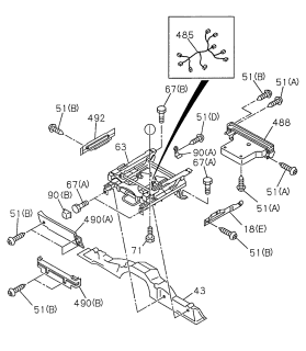 1999 Acura SLX Cover, Driver Side (Inner) (Dark Gray) Diagram for 8-97150-996-1