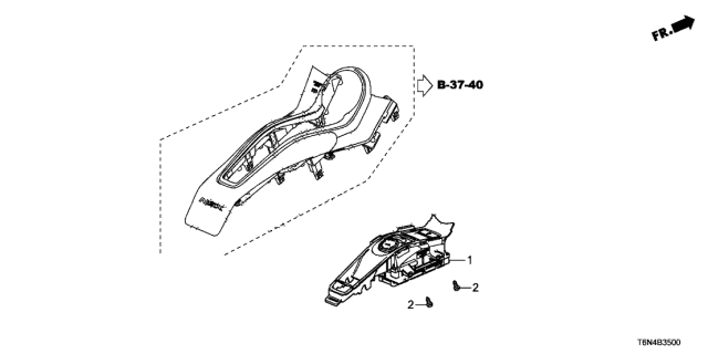 2017 Acura NSX Switch Assembly, Select (Rewritable) Diagram for 54000-T6N-A83