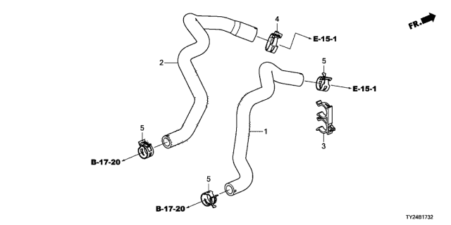 2018 Acura RLX Water Hose (2WD) (10AT) Diagram