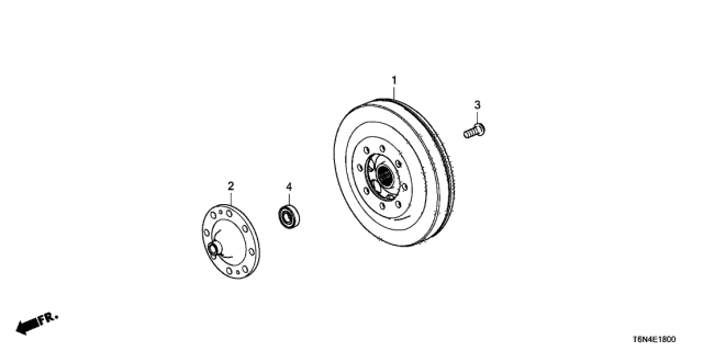 2021 Acura NSX Flywheel Diagram for 22100-58H-305