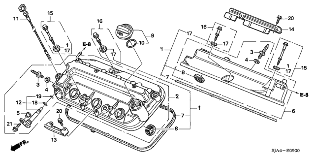 2008 Acura RL Insulator, Rear Coil Heat Diagram for 30512-RJA-A00