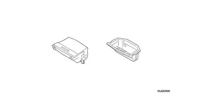 2012 Acura RL Ashtray Diagram