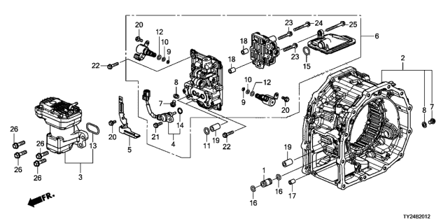 2016 Acura RLX Carrier, Differential Diagram for 41120-R9V-000