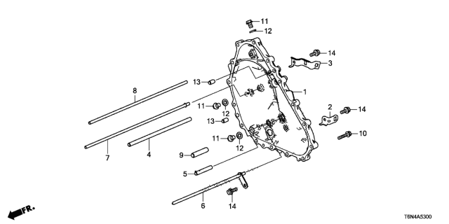 2021 Acura NSX Pipe (10X46.5) Diagram for 25313-5M4-000
