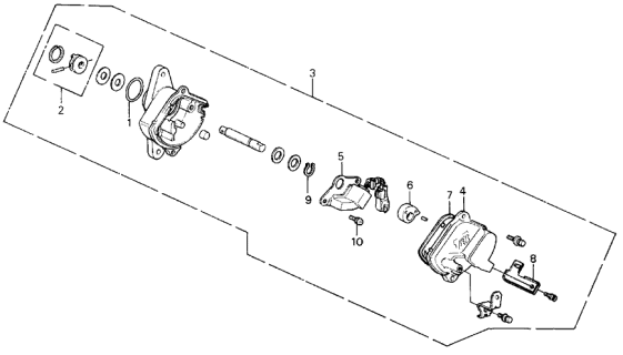 1989 Acura Integra Pulse Generator Assembly Diagram for 37843-PM7-006
