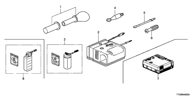 2014 Acura RLX 4 Door TECH (HYBRID) KA DCT Tools Diagram