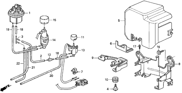 1993 Acura Vigor Valve Assembly, Frequency Solenoid Diagram for 36190-PV1-A01