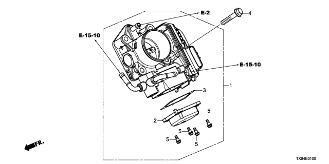 2013 Acura ILX Hybrid Throttle Body Diagram