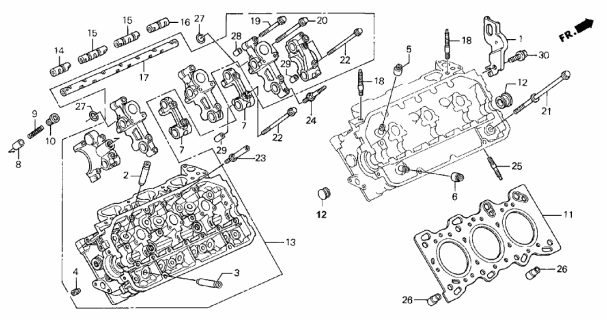 1992 Acura Legend Cylinder Head Diagram 2