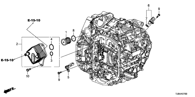 2021 Acura RDX 5 Door BASE KA XAT AT ATF Warmer - Sensor Diagram